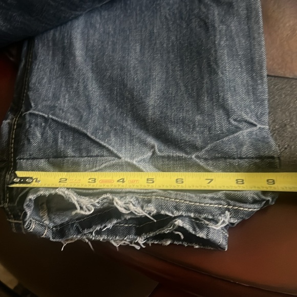 Men's distressed MEK denim button up jeans size 34/32 - Picture 10 of 10